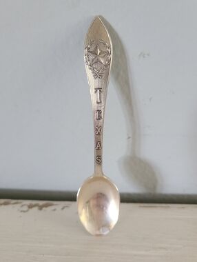 Vintage Sterling Silver Texas Souvenir Spoon